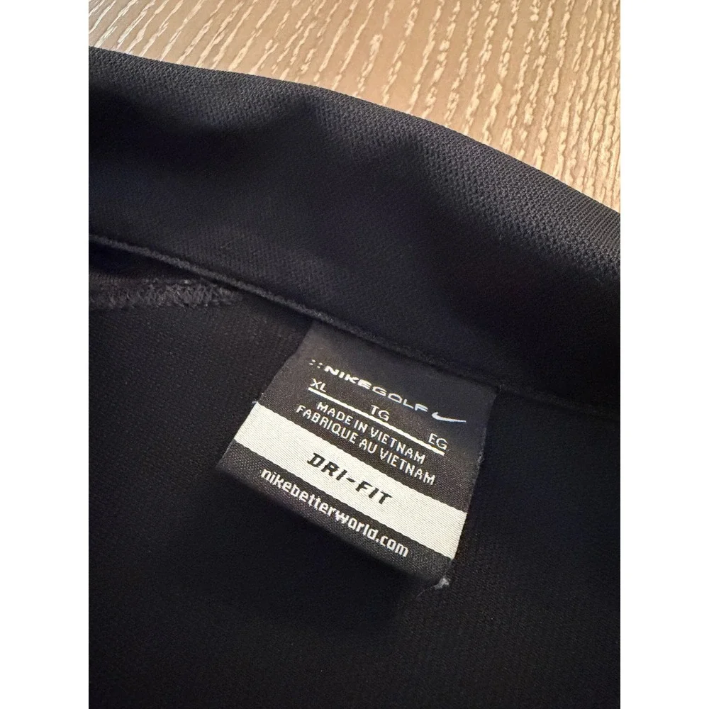 Nike Golf Men's XL Black Dri-FIT Mellow Mushroom Embroidered Polo Shirt